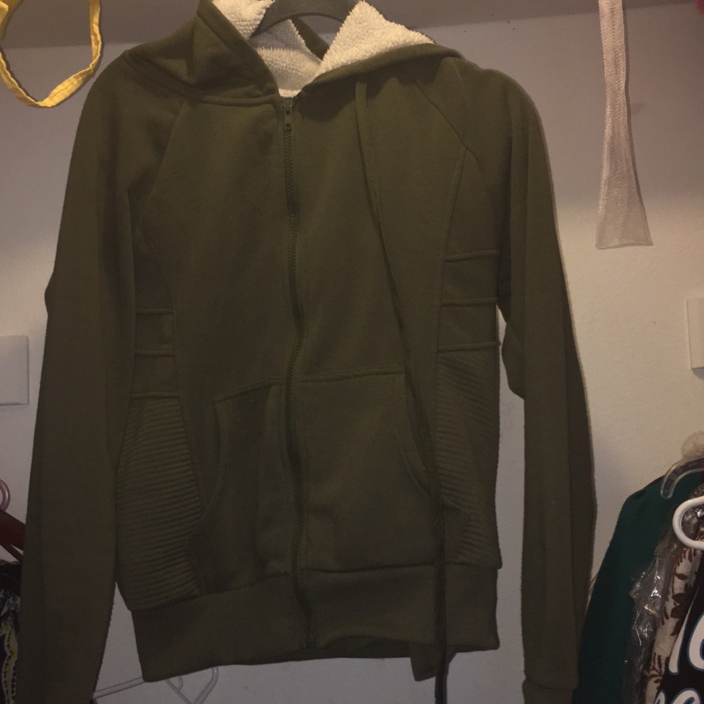 Olive green sweatsuit